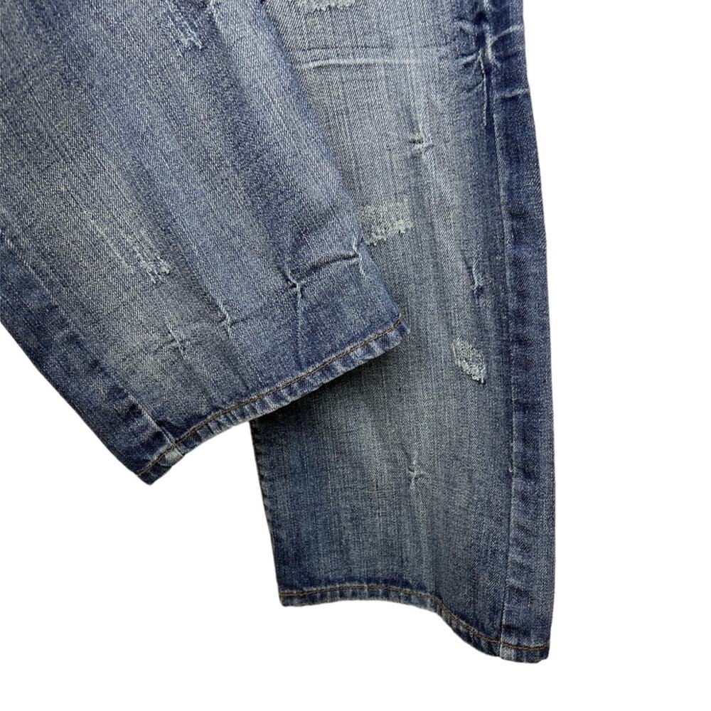 cstar by Ciano Farmer Y2K Boot Cut Jeans 38x35 Faded Distressed - Picture 5 of 7